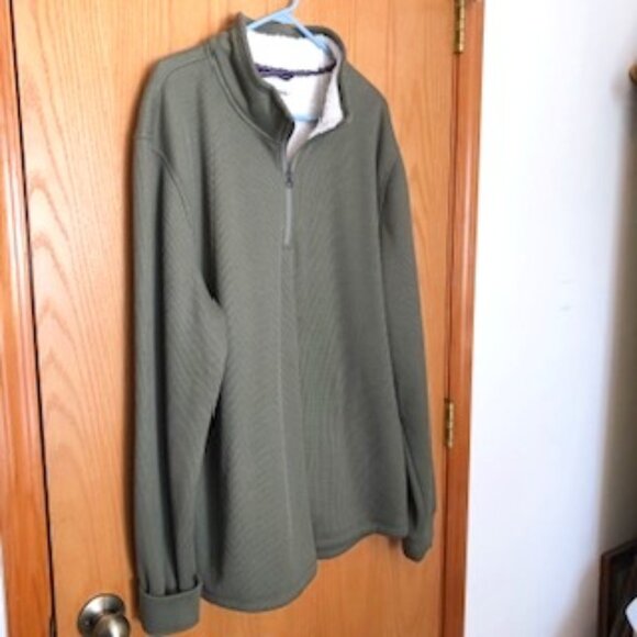 B.C. Clothing Heritage Sherpa Men's Pullover Fleece Lined Waffle Sage Green XXL - Picture 1 of 8